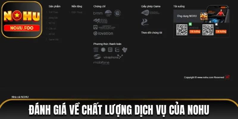 Trang chủ Đánh giá về chất lượng dịch vụ của NOHU