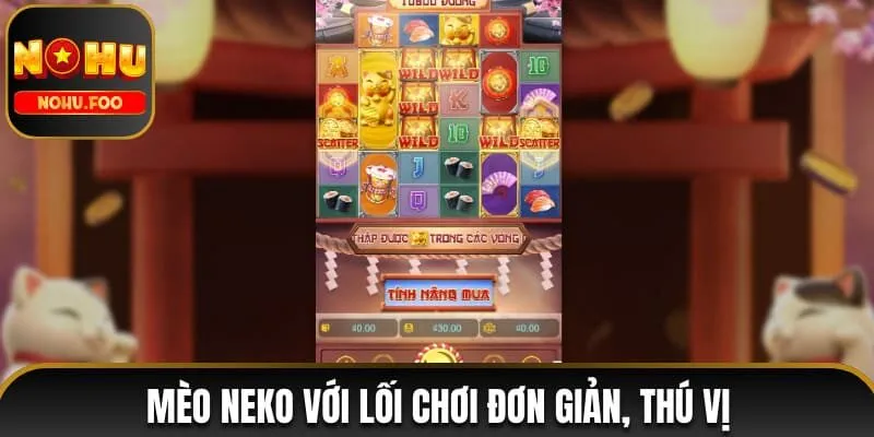 Trang chủ Mèo Neko với lối chơi đơn giản, thú vị