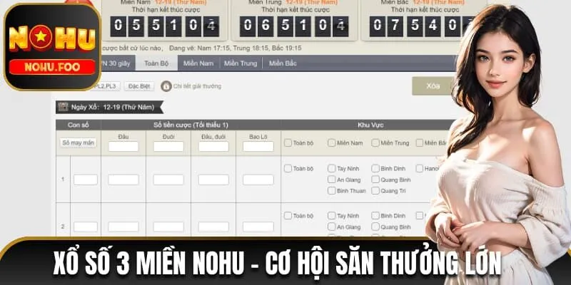 xổ số 3 miền NOHU