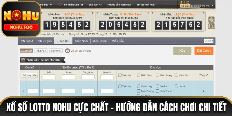 Xổ Số Lotto NOHU